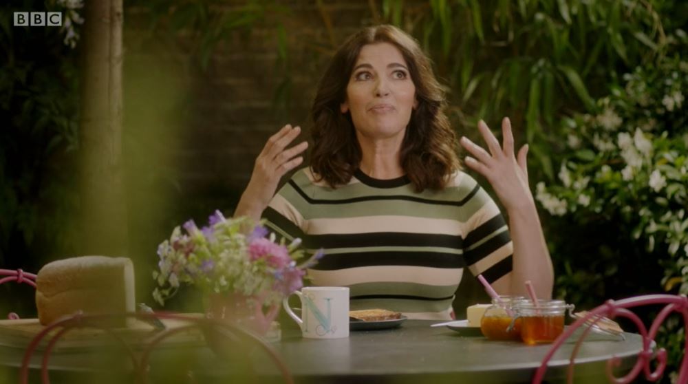 Nigella's Cook, Eat, Repeat showed viewers how to properly butter toast