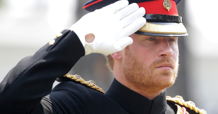 Prince Harry in his military uniform