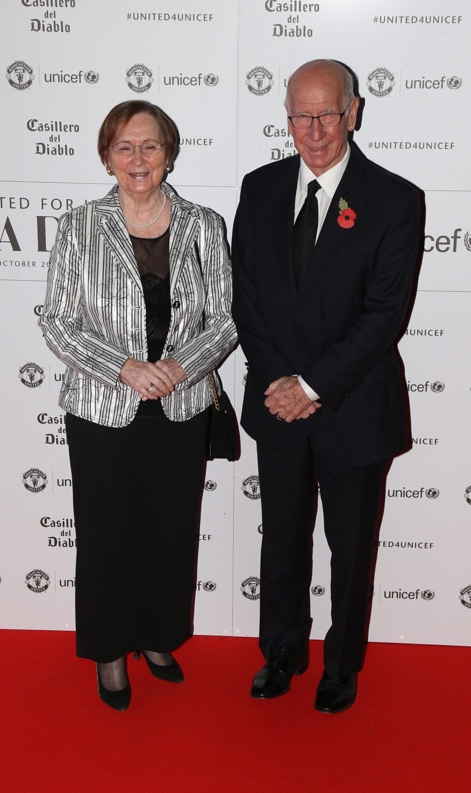 Bobby Charlton with his wife Norma