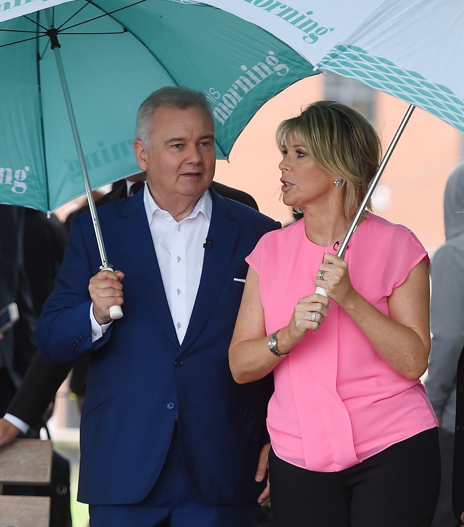 Ruth Langsford And Eamonn Holmes Seen Filming This Morning In London