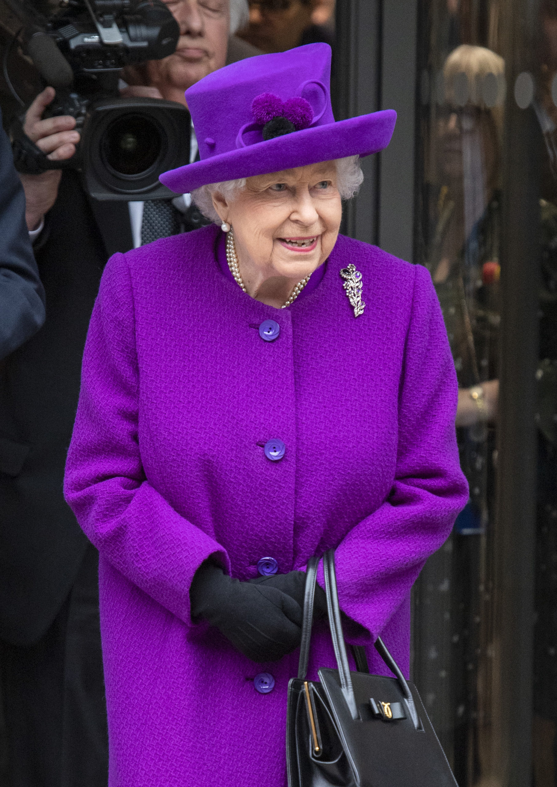 The Queen, who has reunited with the duke and duchess of cambridge