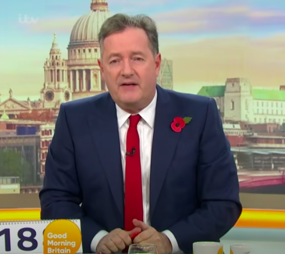 Piers Morgan confirming the end of the Government GMB boycott (Credit: ITV/ YouTube)