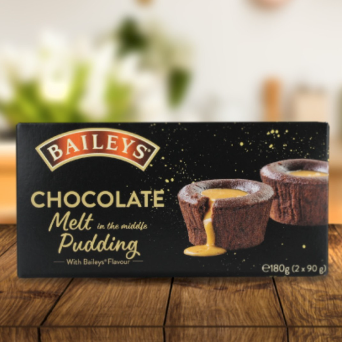 Lifestyle shot of new Baileys chocolate puddings