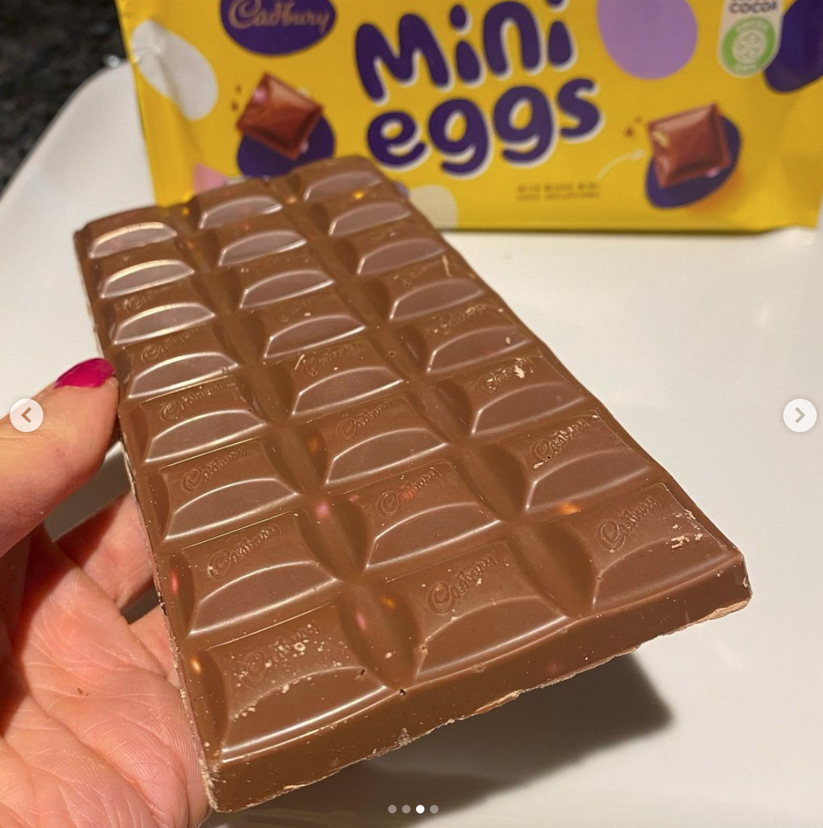 Cadbury's new mini eggs bar