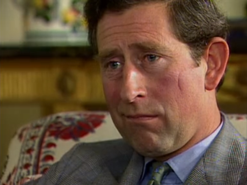 Prince Charles during his famous 1994 interview