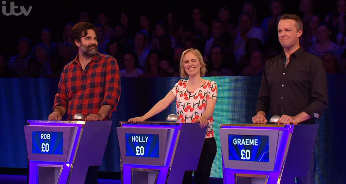 Rob Delaney, Holly Walsh and Graeme Swann on Tipping Point: Lucky Stars