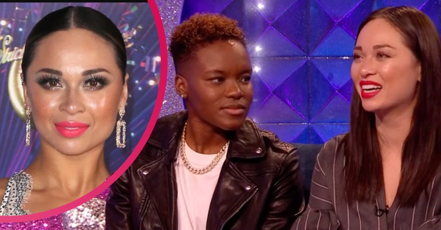 Nicola Adams and Katya Jones appear on Strictly Come Dancing's It Takes Two