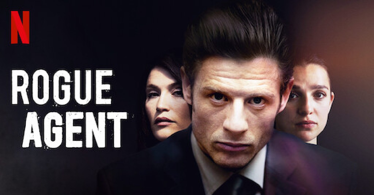 Gemma Atherton, James Norton, and Marisa Abela in promo photo for Rogue Agent