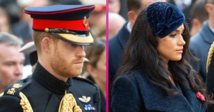 Prince Harry and Meghan Markle at Remembrance day