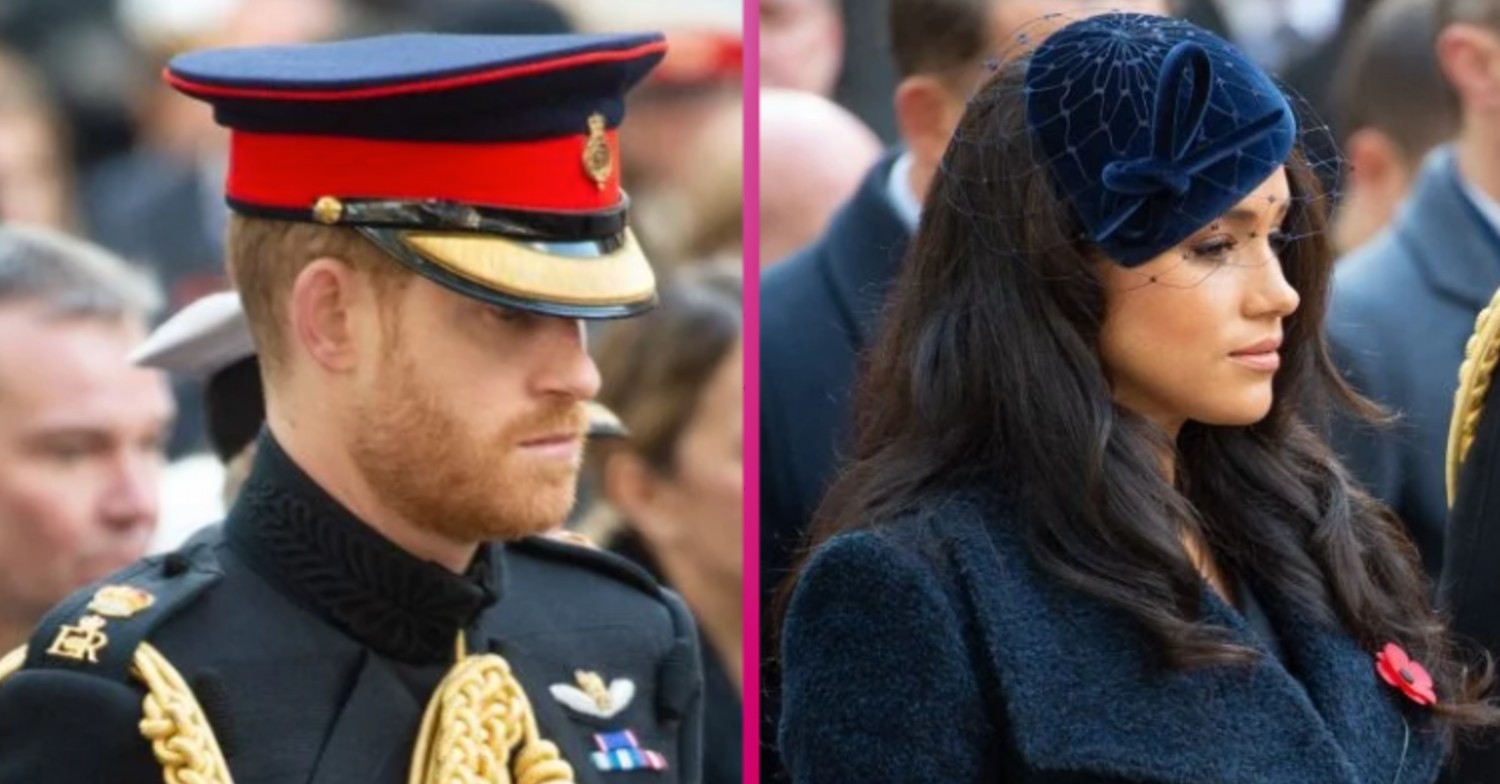 Prince Harry and Meghan Markle at Remembrance day