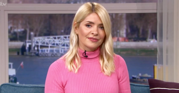 Holly Willoughby leather skirt
