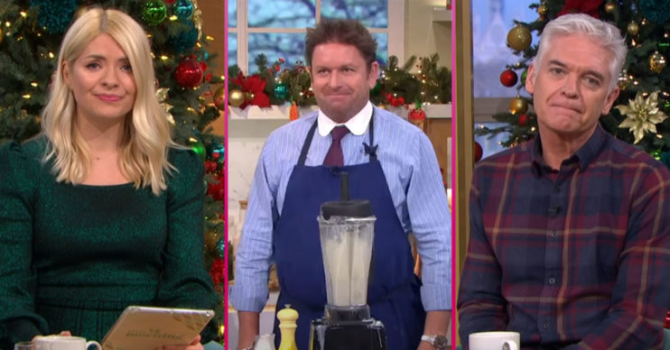 James Martin suffers cooking mishap on This Morning