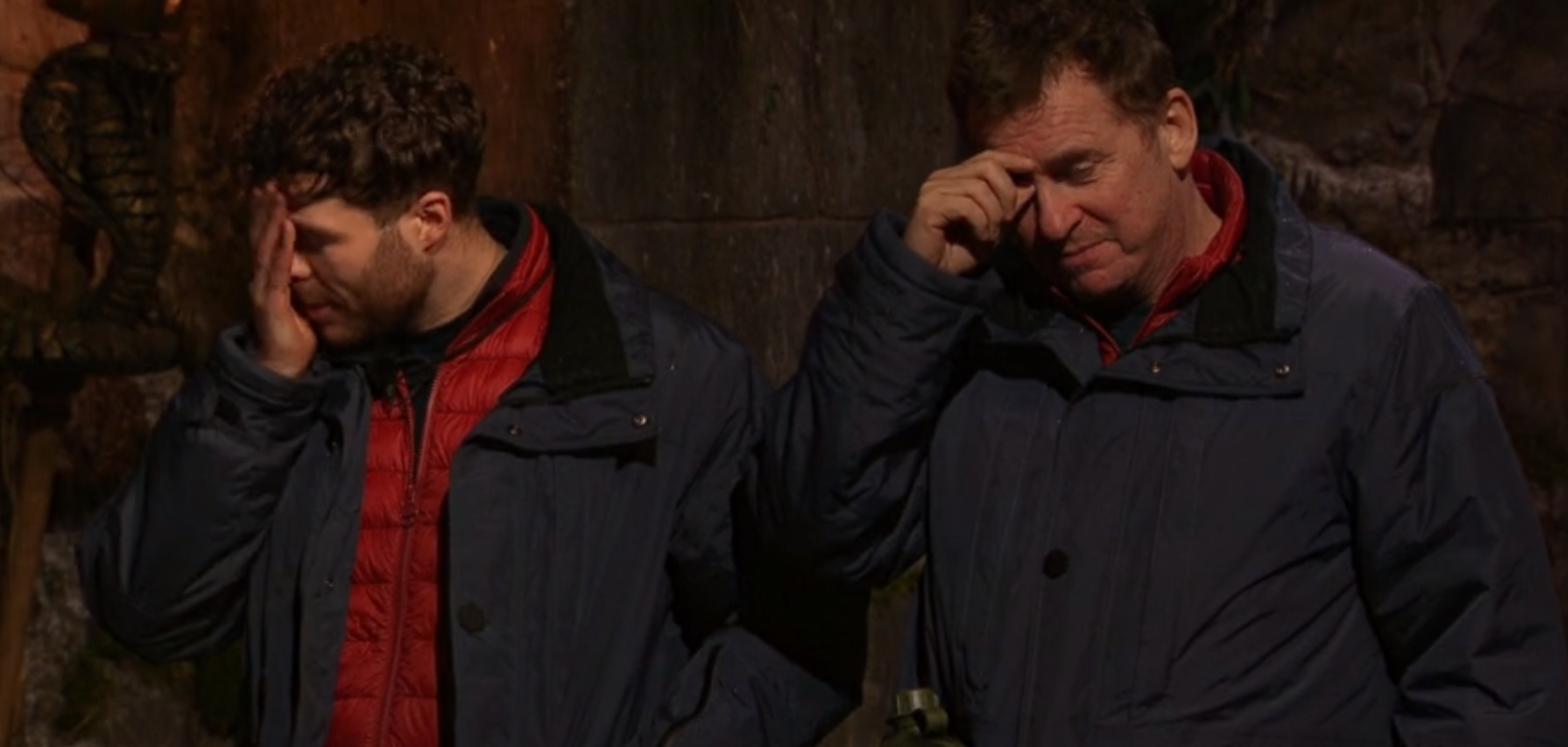 Jordan North and SHane Richie on I'm A Celeb 2020
