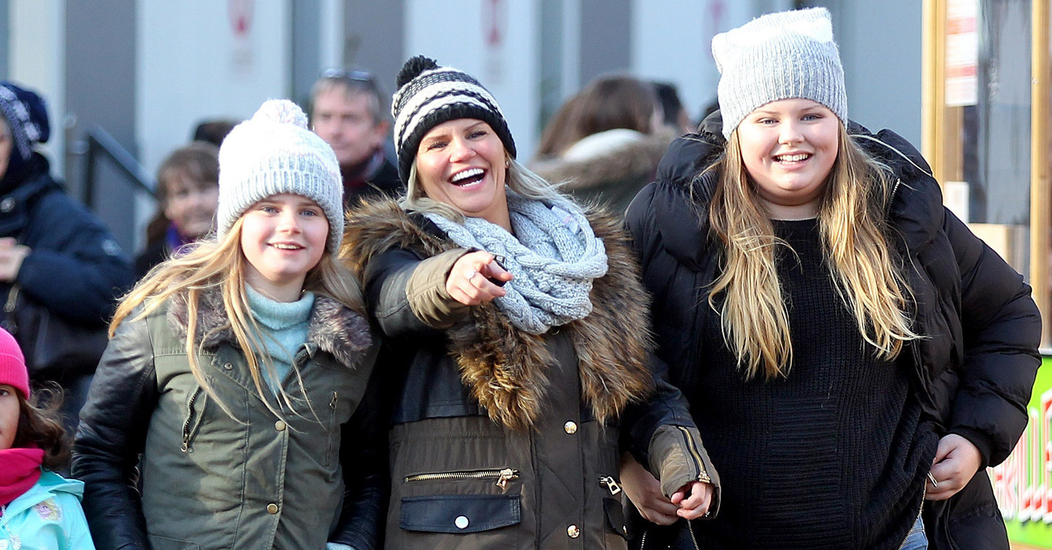 kerry katona with molly and lily