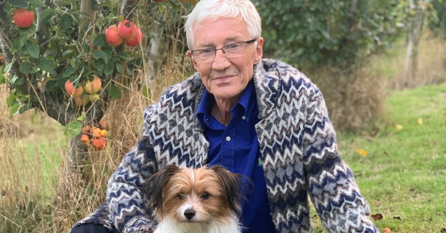 Paul O'Grady and cute dog