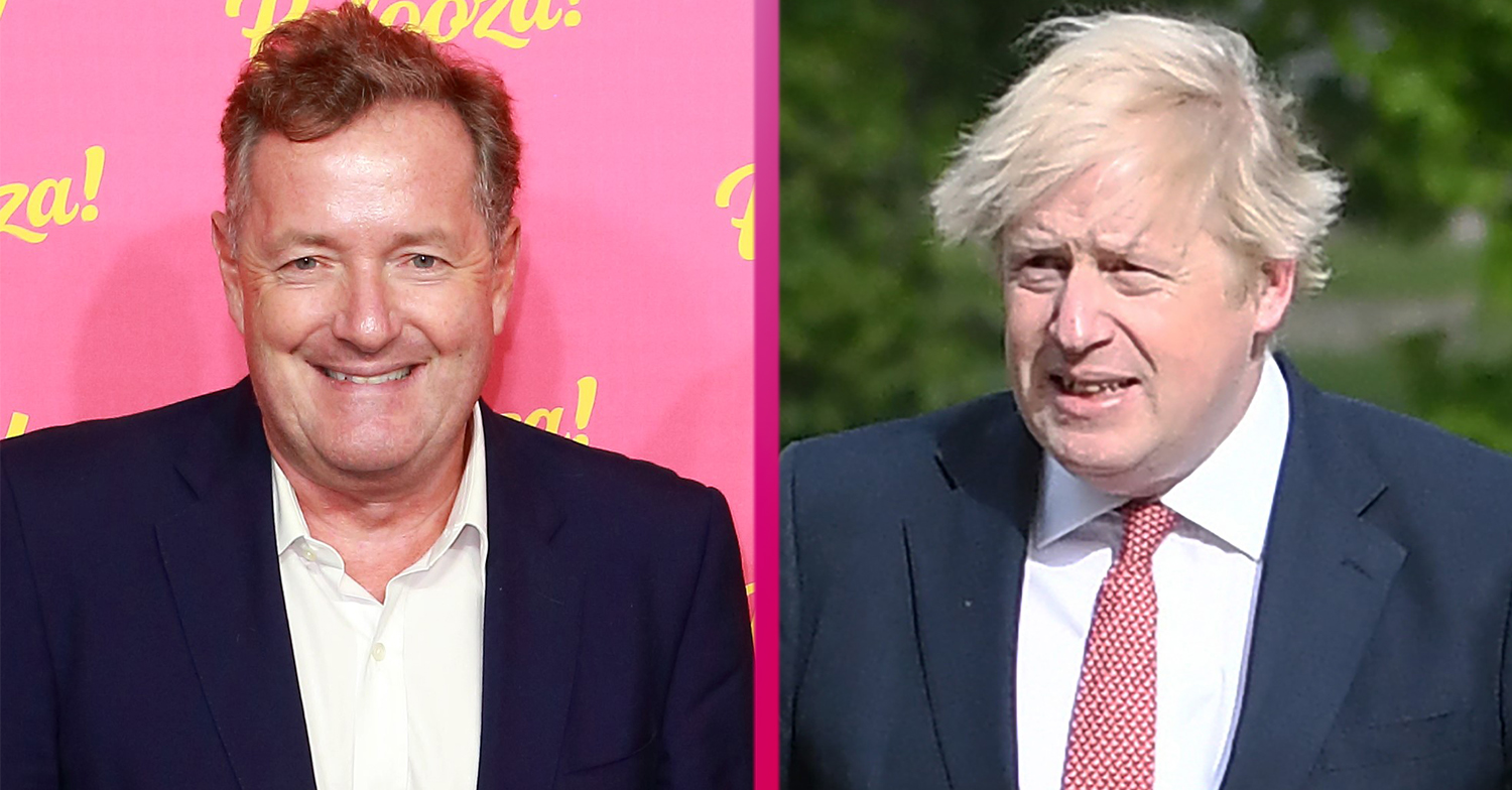 Piers Morgan and Boris Johnson