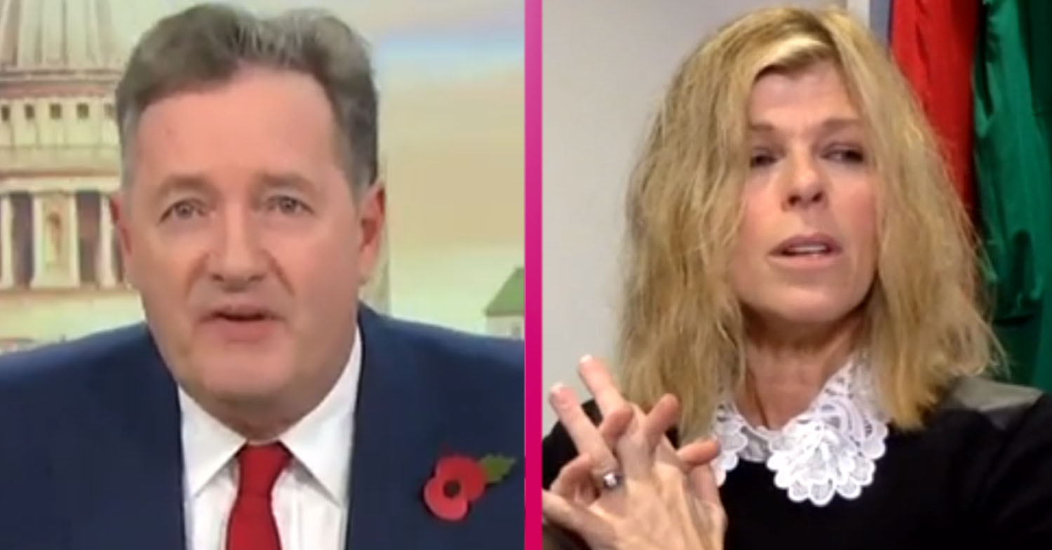Piers Morgan and Kate Garraway on GMB