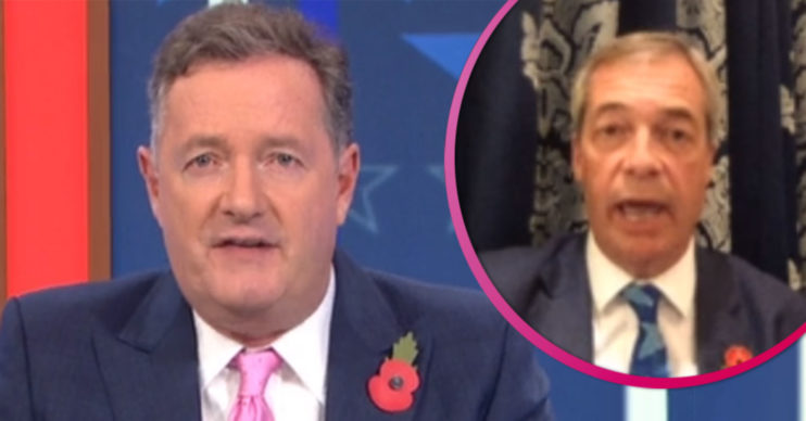 Piers Morgan clashes with Nigel Farage on GMB