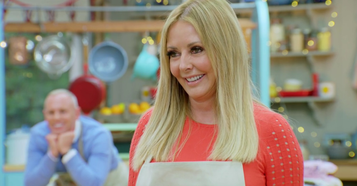 Carol Vorderman on the Great British Bake Off
