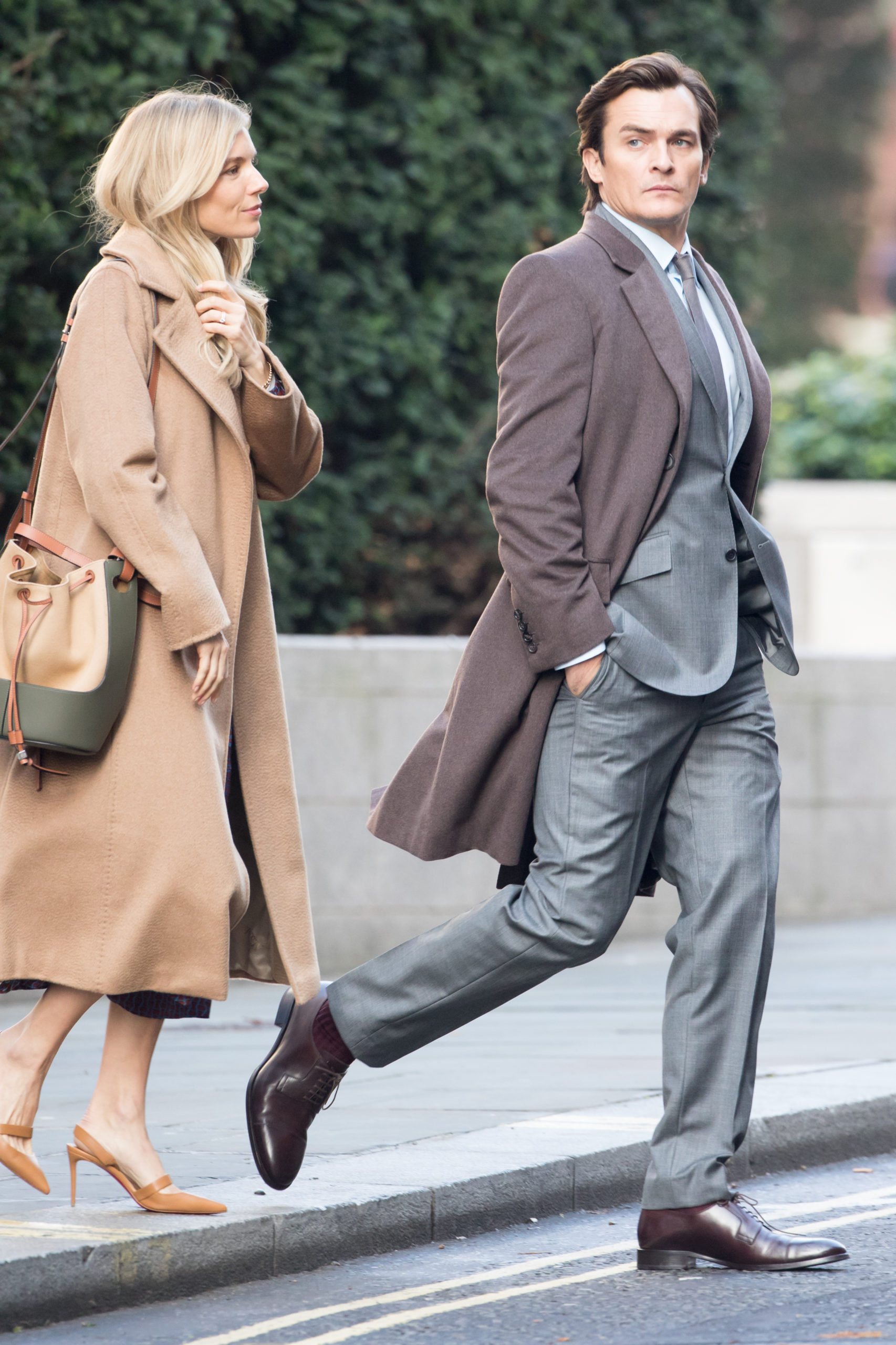 Sienna Miller and Rupert Friend film Anatomy of a Scandal for Netflix