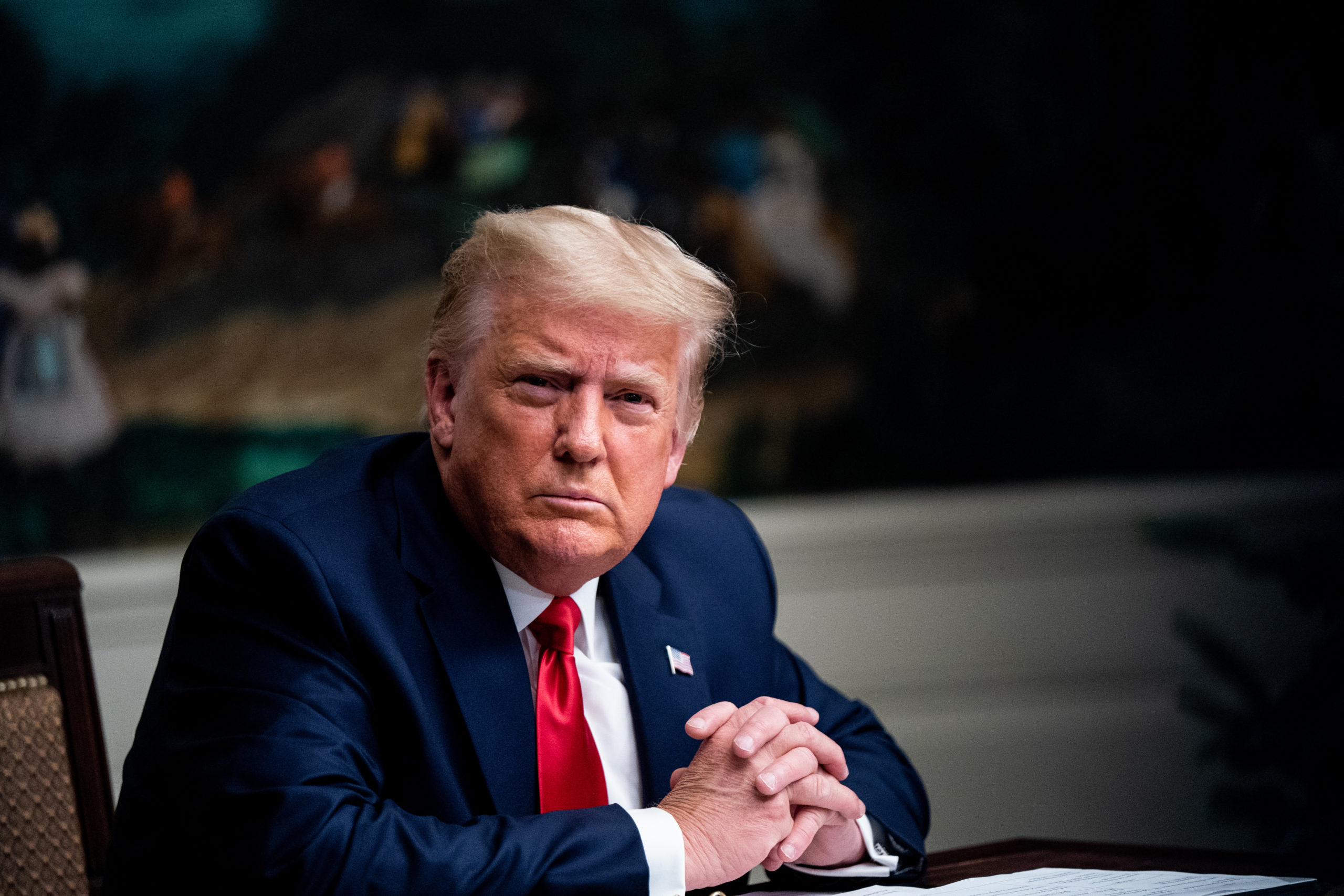 Donal trump looking angry