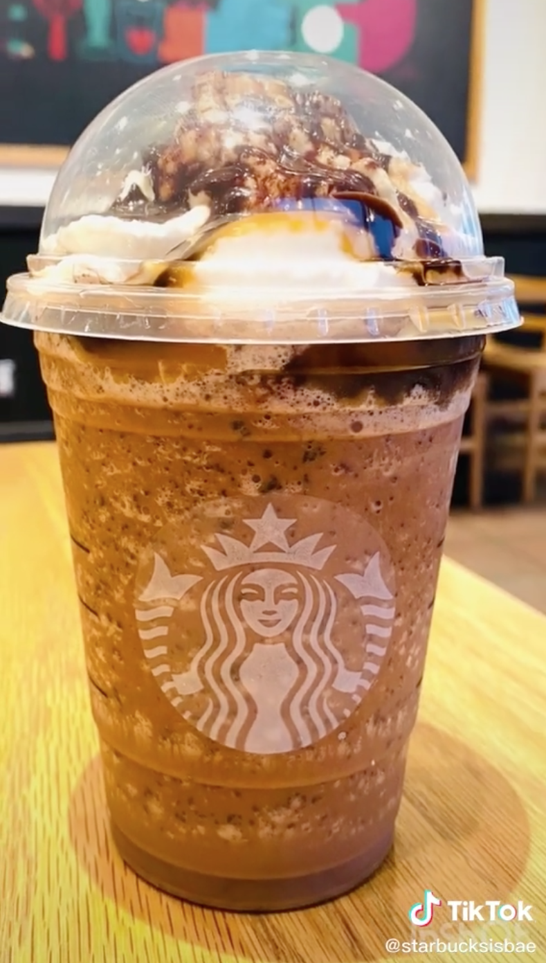 ferrero rocher Frappuccino from Starbucks