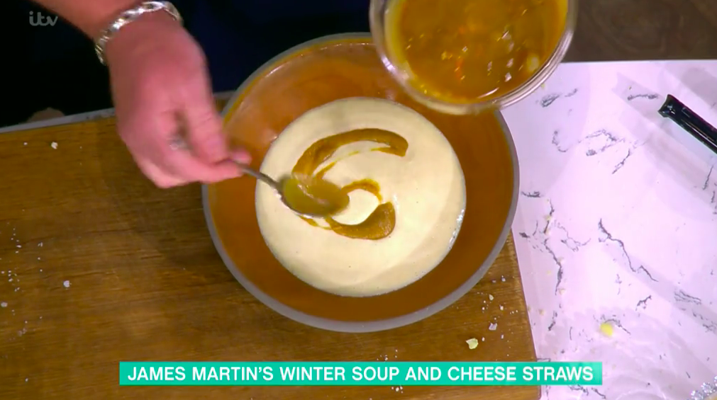 James makes soup