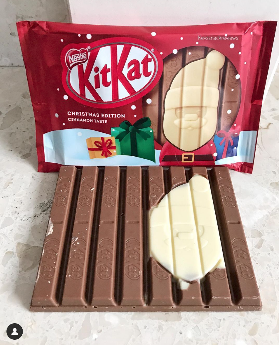 new christmas kitkat with cinnamon
