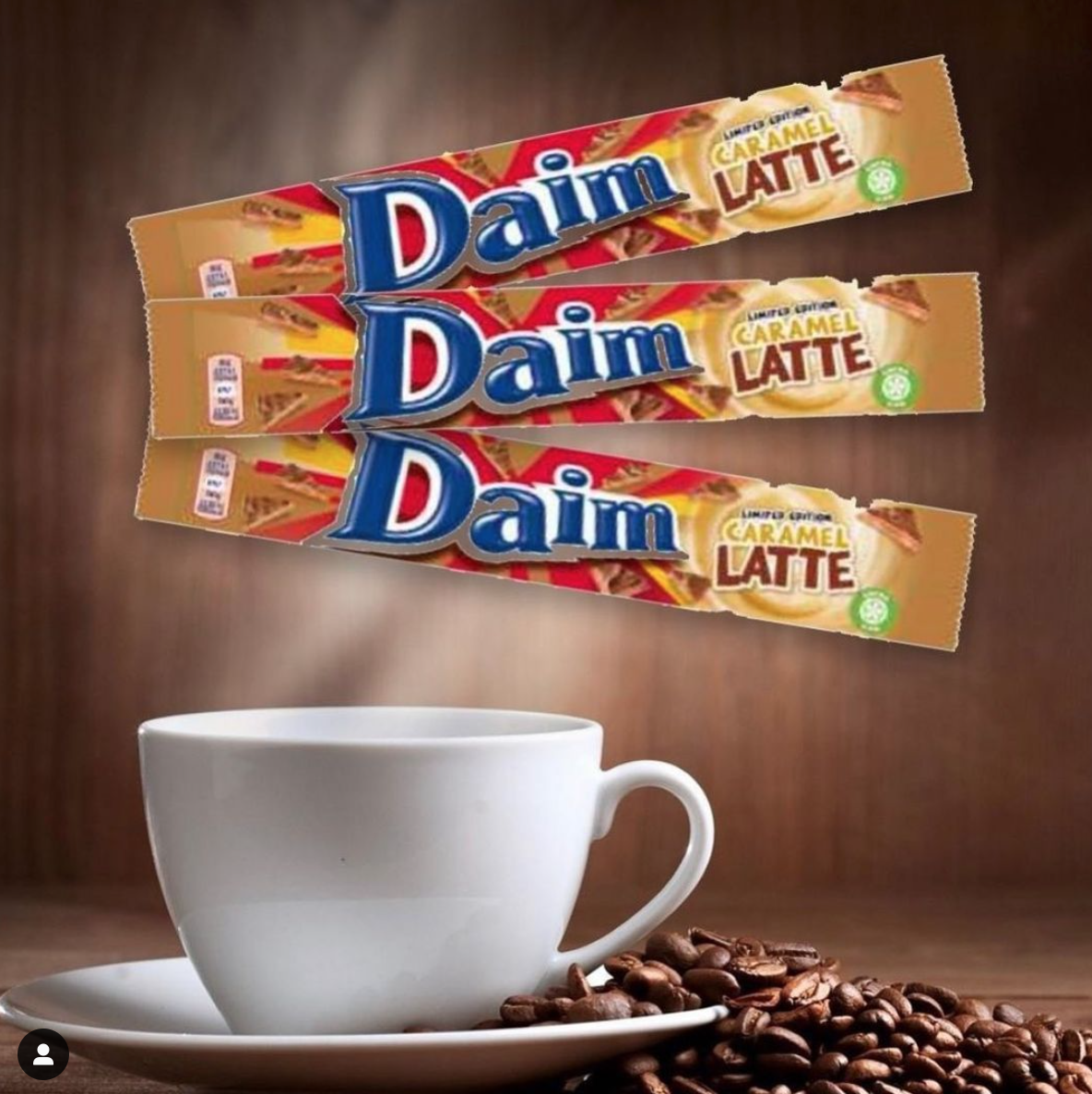 new caramel latte Daim