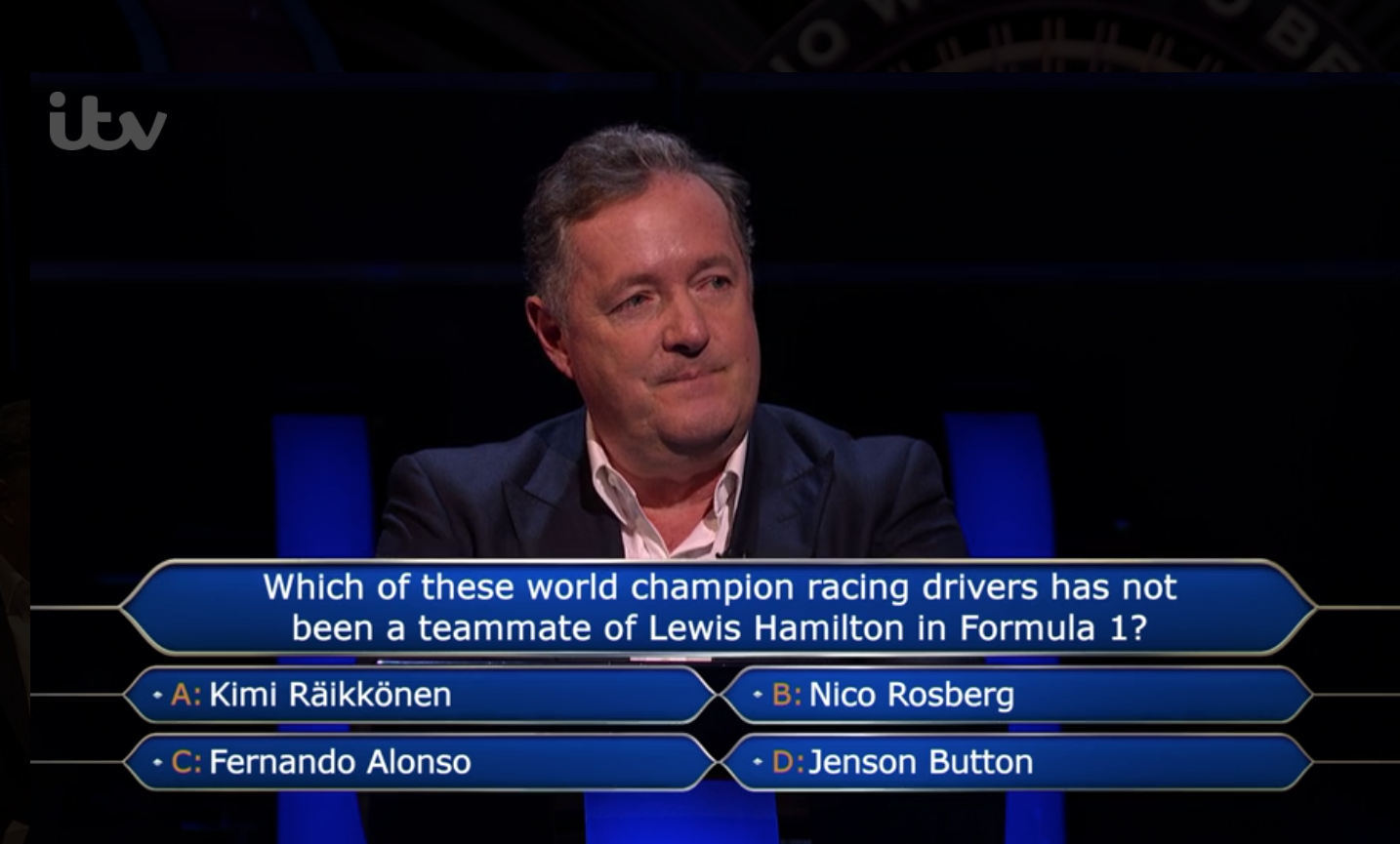 Piers Morgan on Who Wants To Be A Millionaire