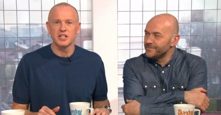 Tim Lovejoy and Simon Rimmer, Sunday Brunch Channel 4