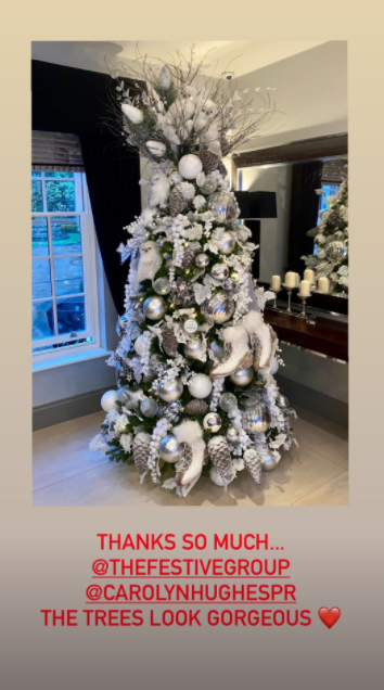 Coleen Rooney Christmas tree