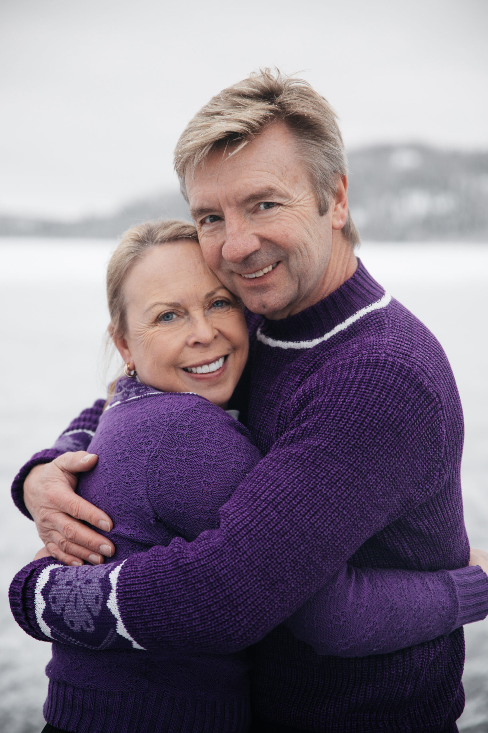 Torvill and Dean embracing in their ITV doc
