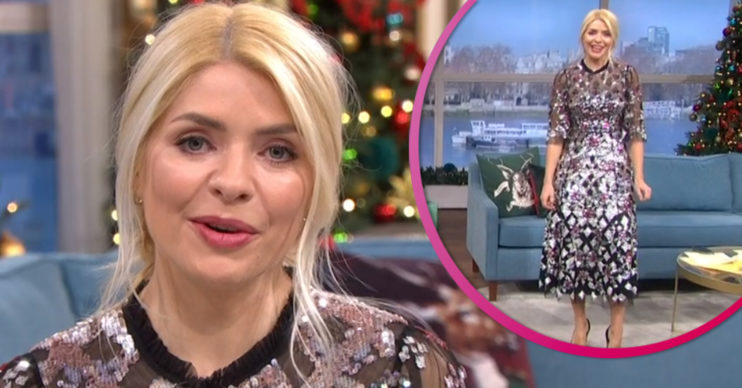 Holly Willoughby dress on This Morning today