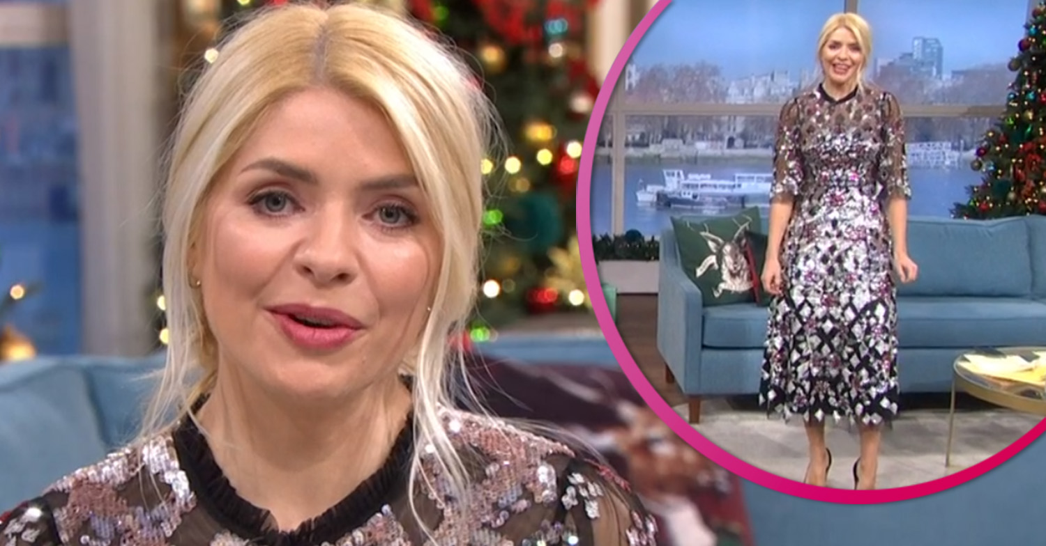 Holly Willoughby dress on This Morning today