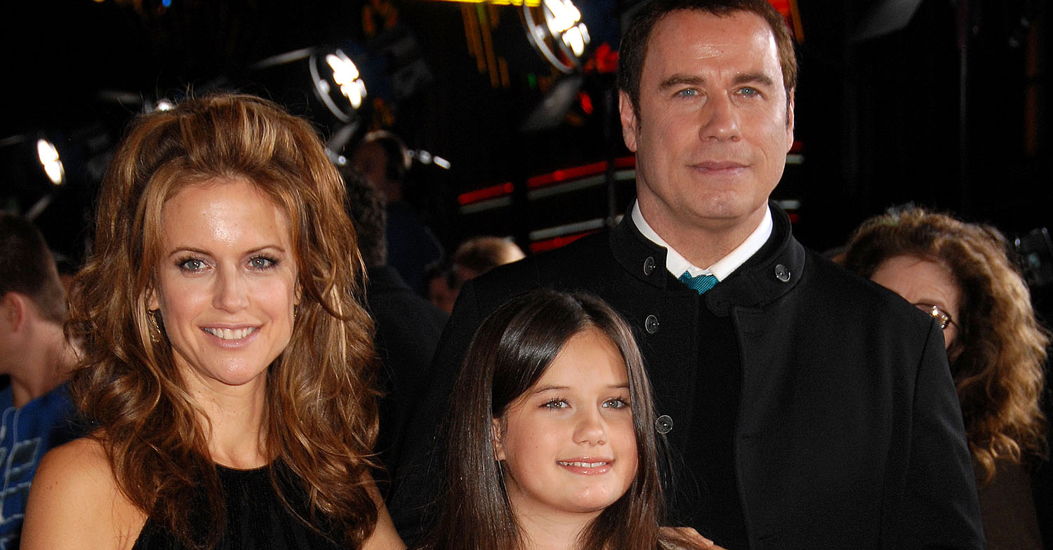 kelly preston with john travolta and daughter ella