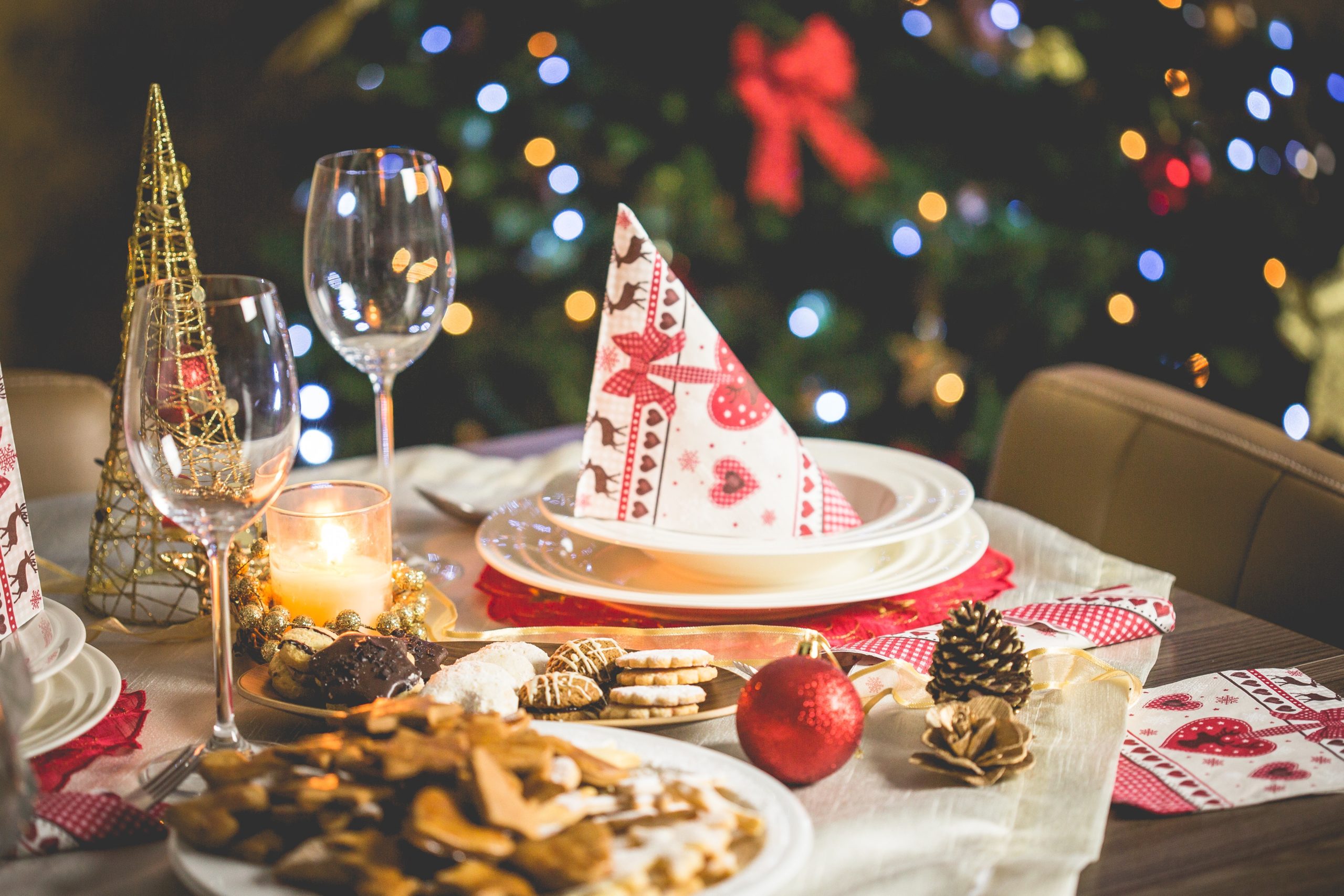 Christmas dinner tableaux