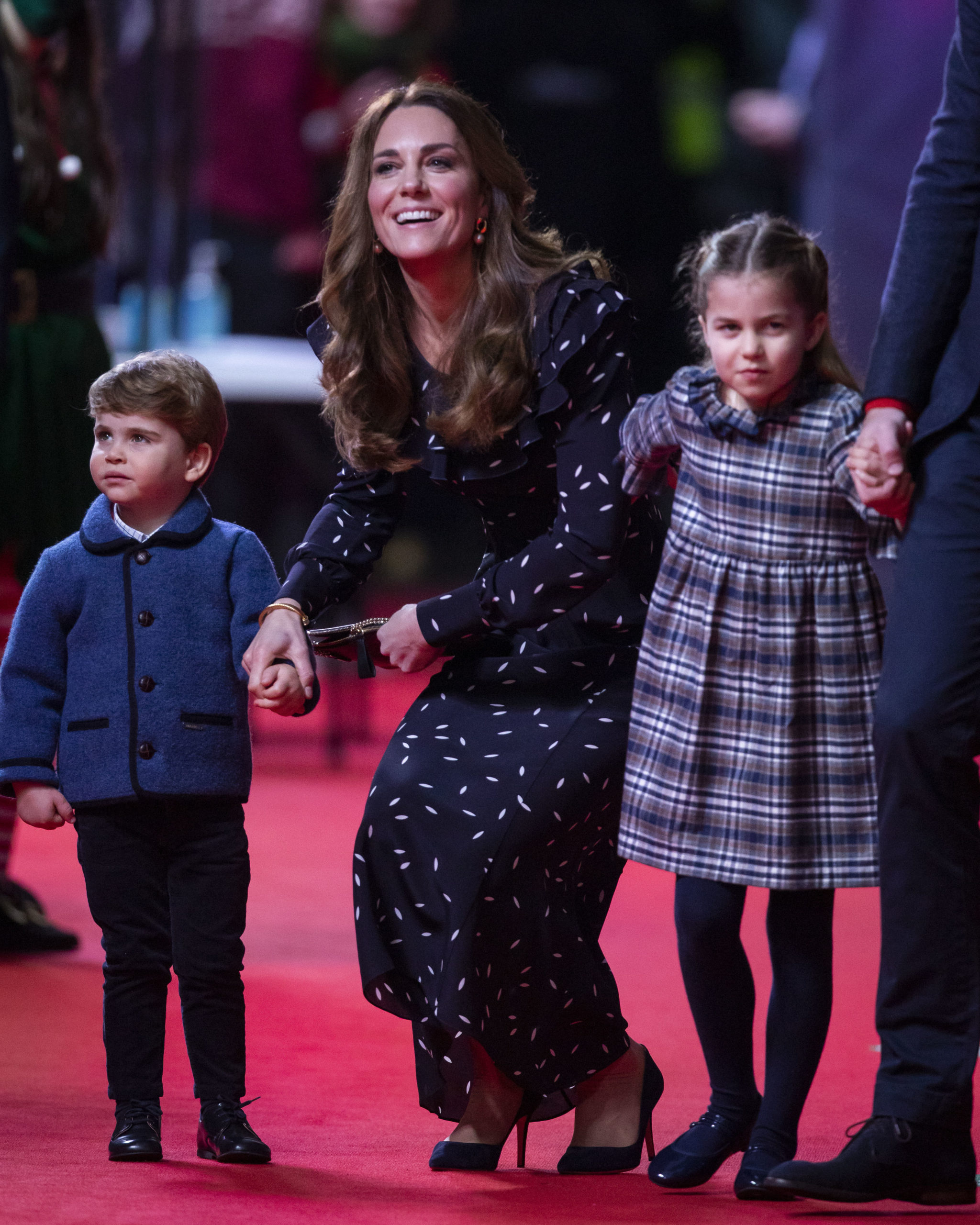 Kate, Louis and Charlotte at the panto