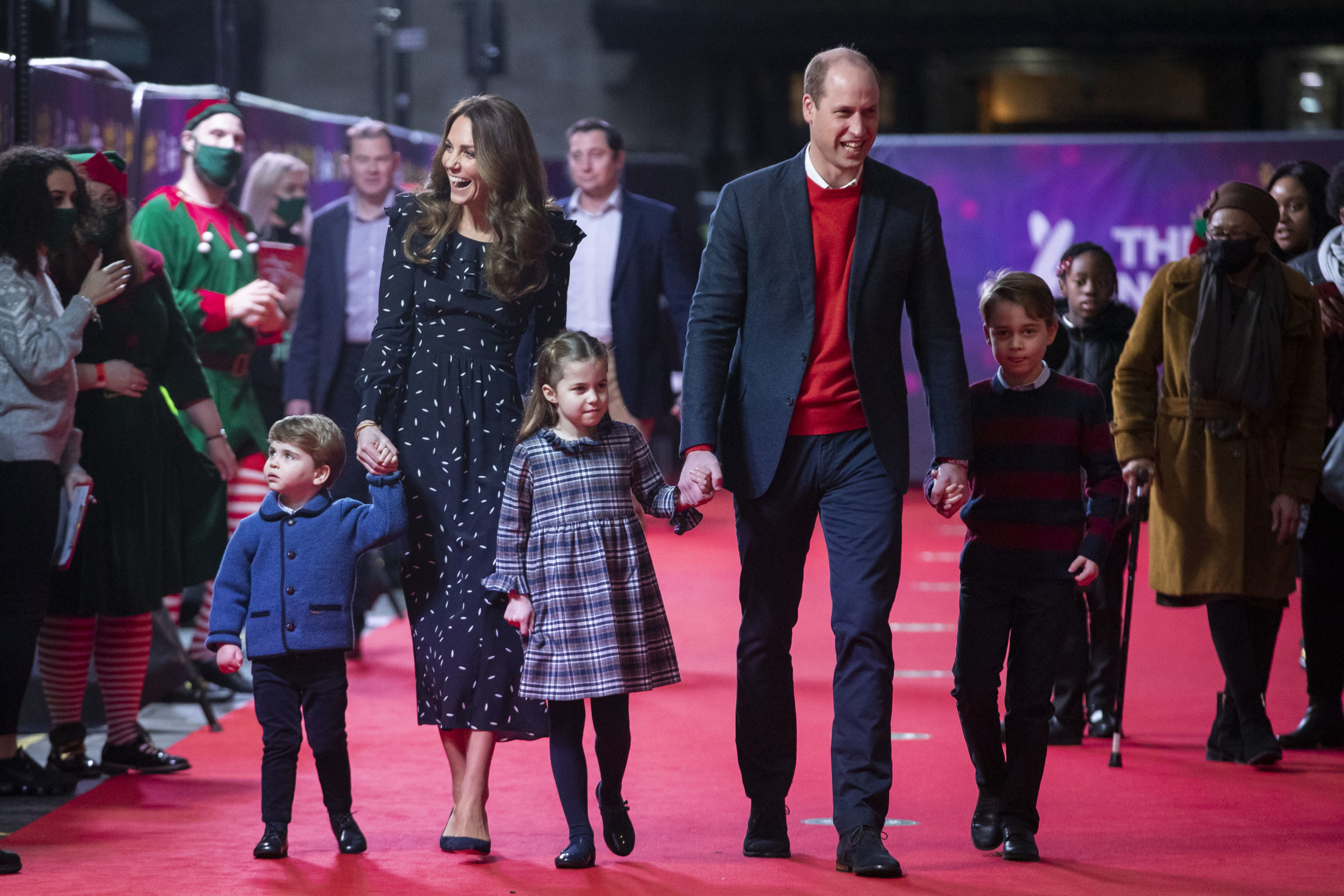 royal family at the panto