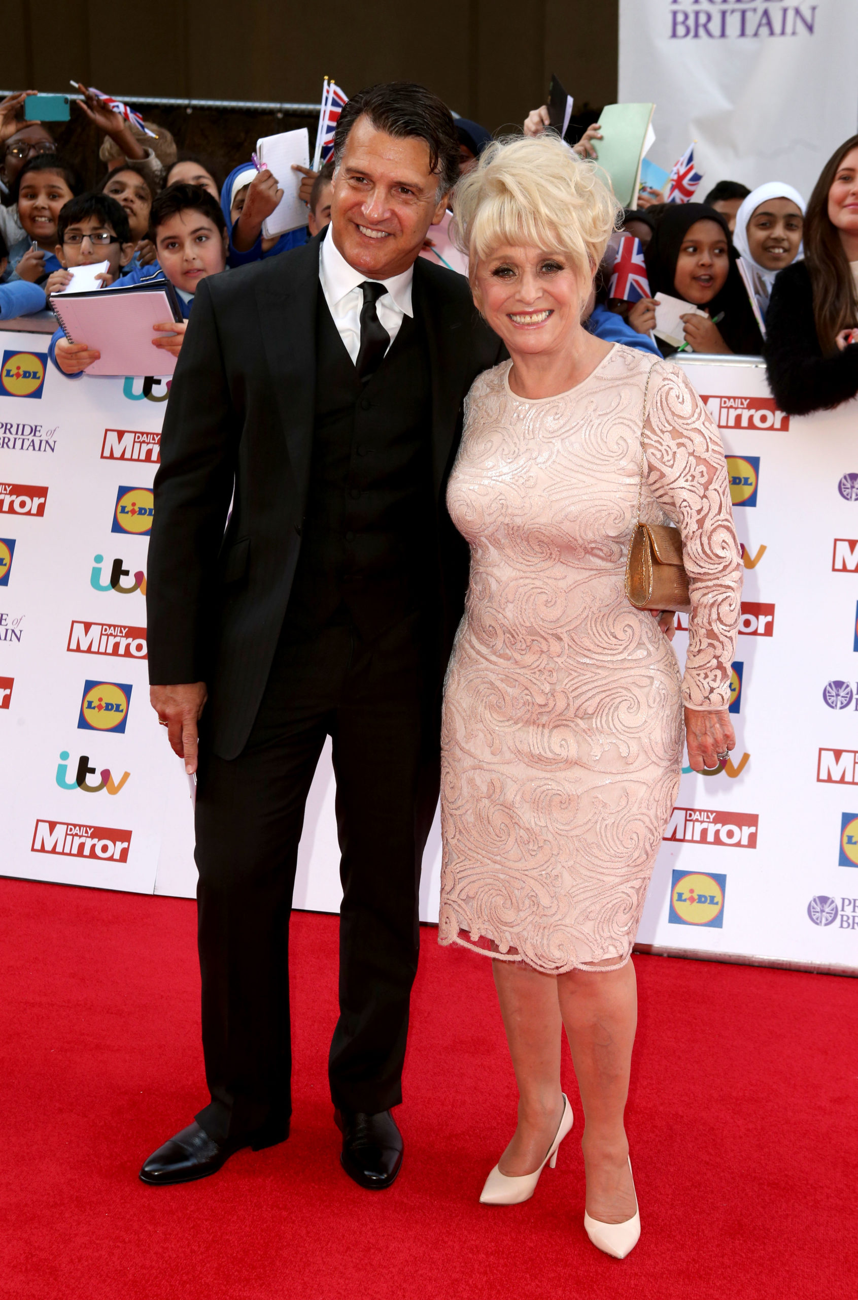 Barbara Windsor on the red carpet with Scott
