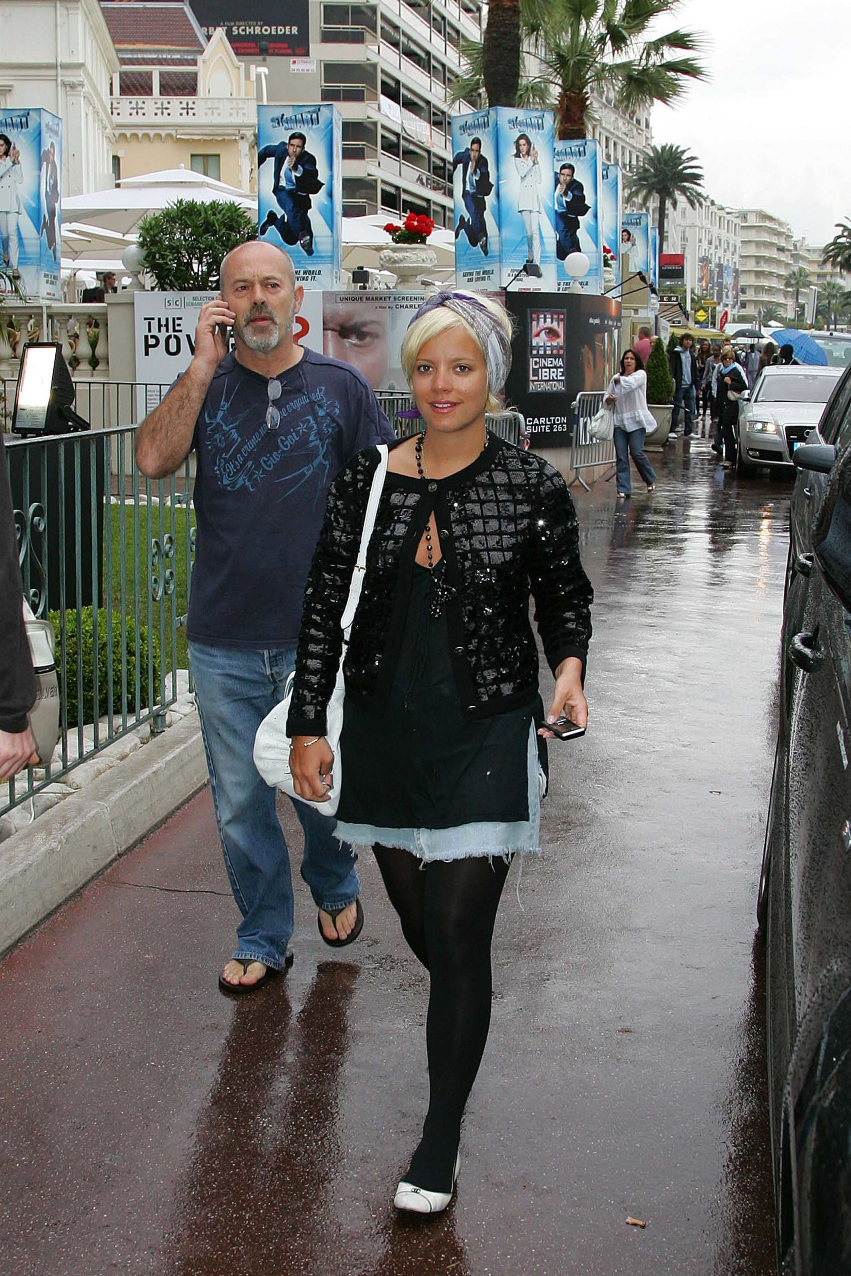 Keith Allen with daughter Lily Allen