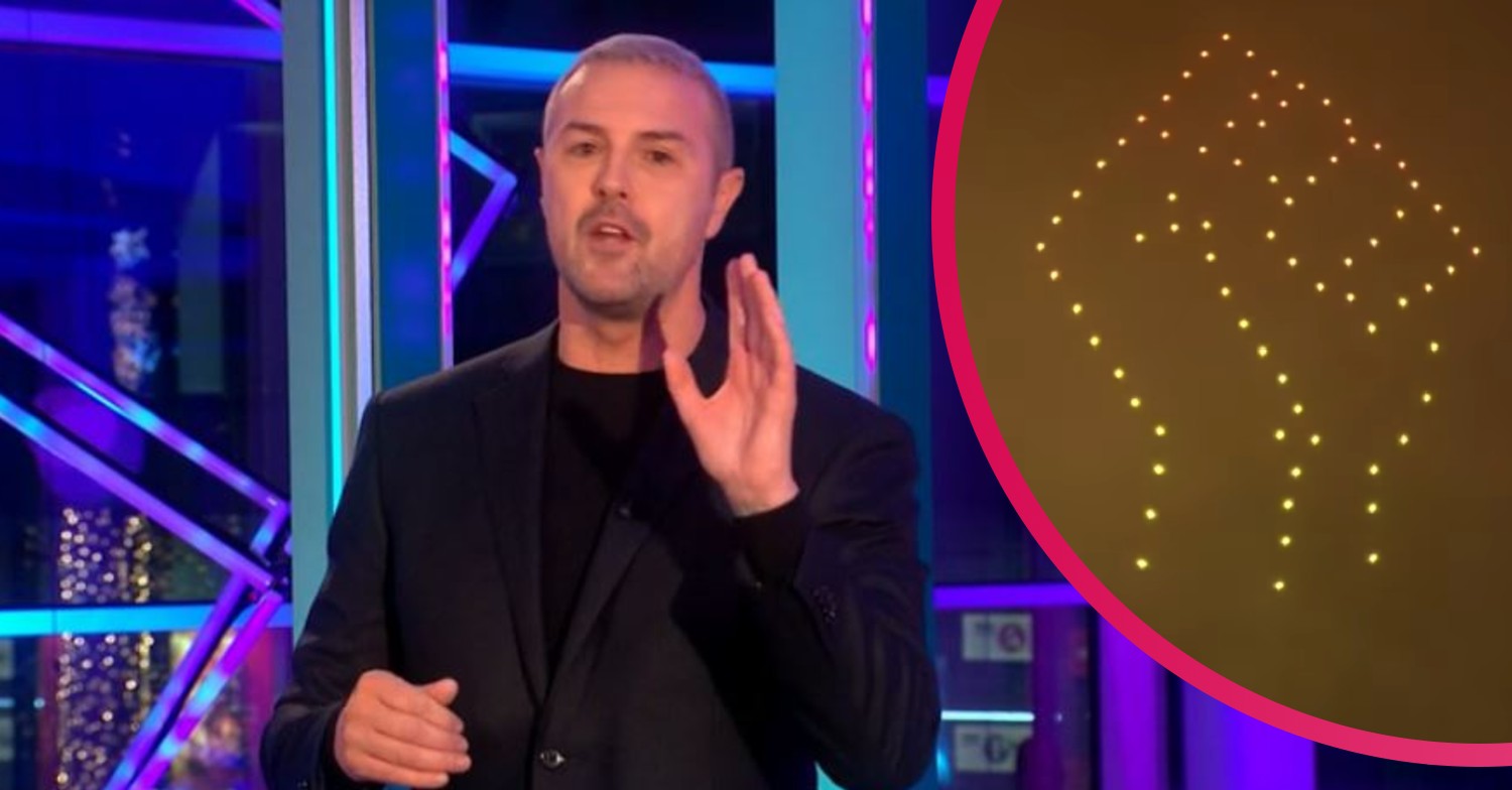 Paddy McGuinness and the BLM first during the NYE fireworks