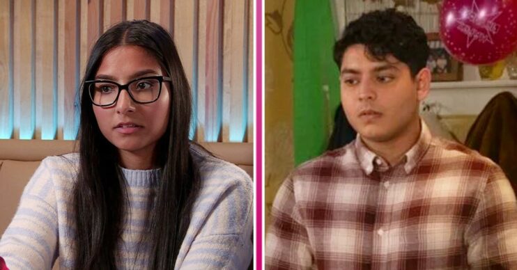 Coronation Street twins Asha and Aadi split shot