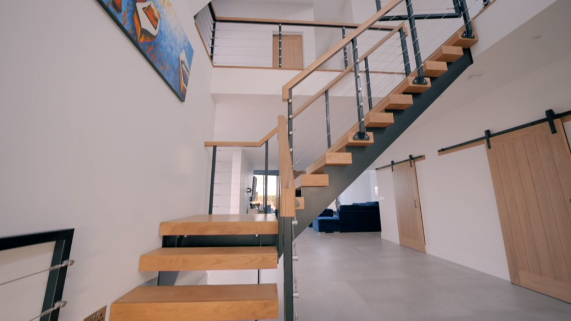 The house's staircase
