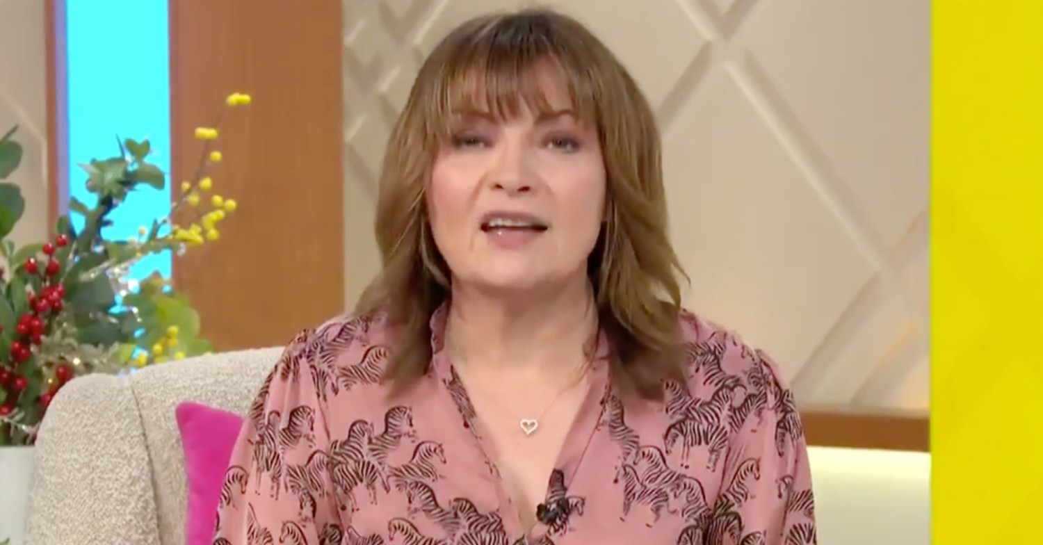 Lorraine Kelly on her breakfast TV show