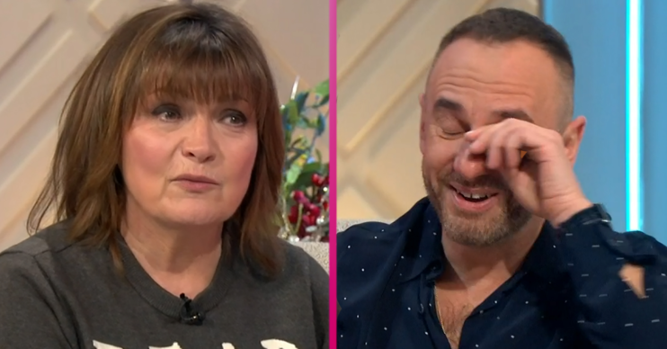 Mark Heyes cries on Lorraine