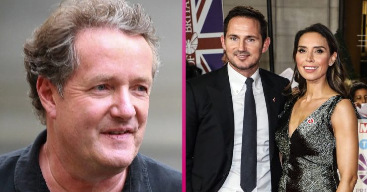 Manager Frank Lampard, Christine and Piers Morgan