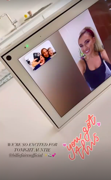 Sam Faiers wishes her sister Billie good luck