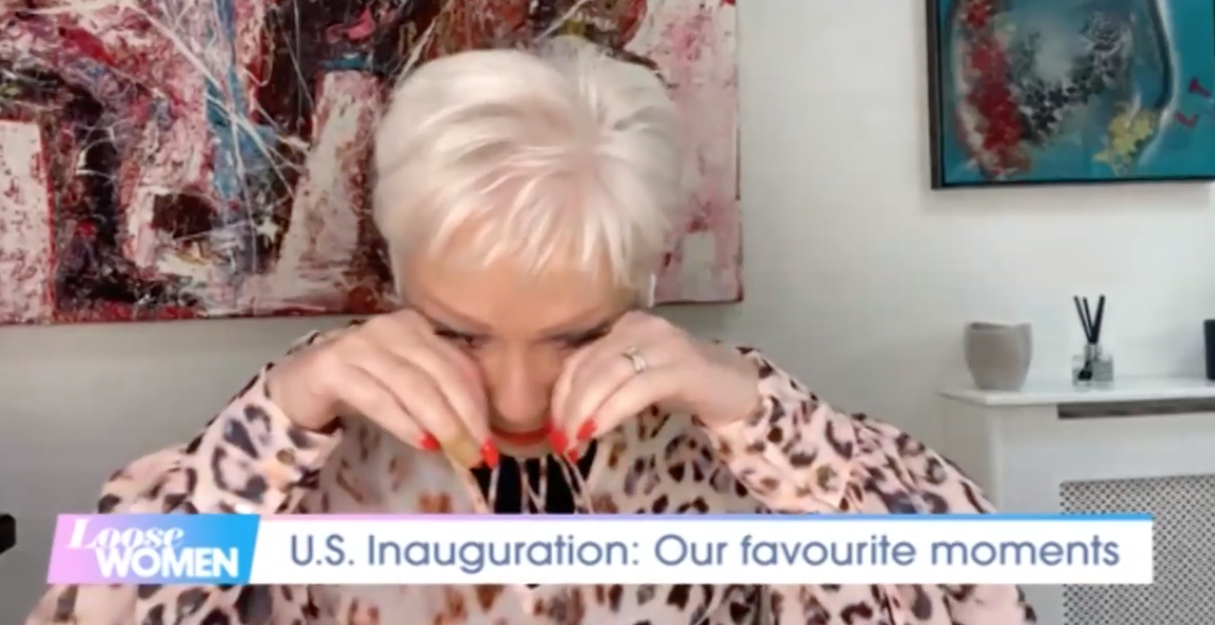 denise welch crying