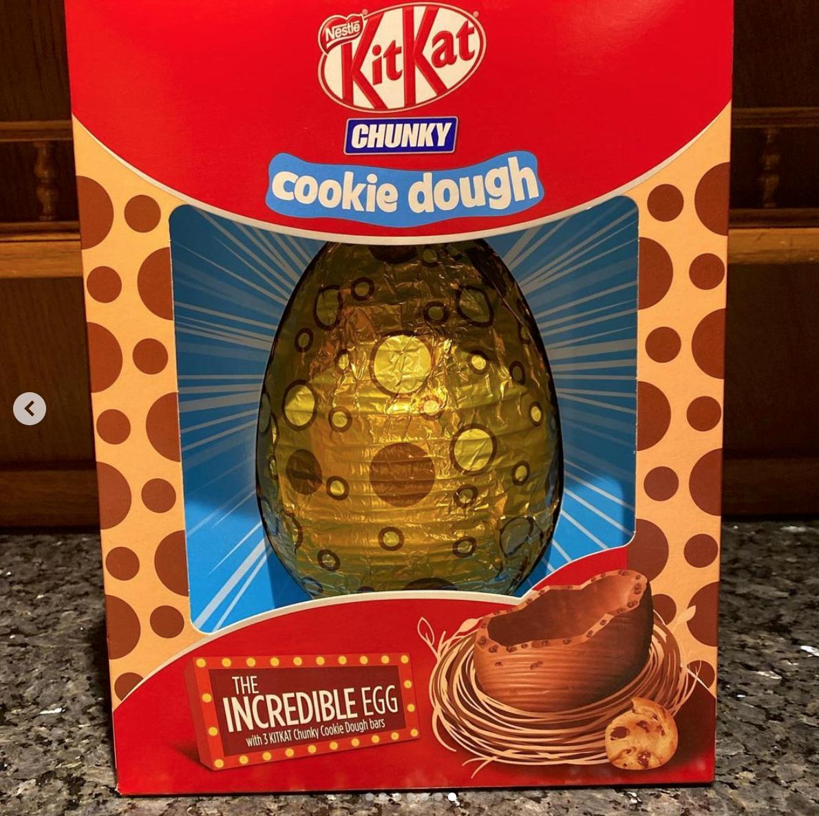 kitkat chunky cookie dough egg